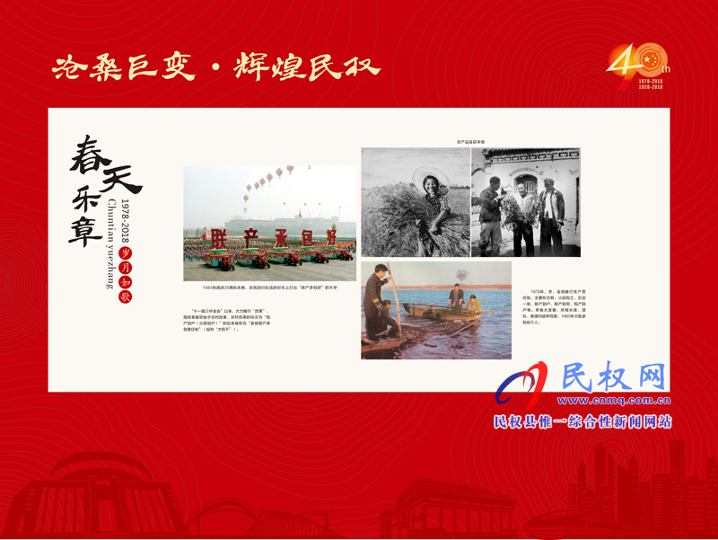 滄桑巨變?輝煌民權(quán) 民權(quán)縣慶祝改革開放40周年暨建縣90周年大型圖片展